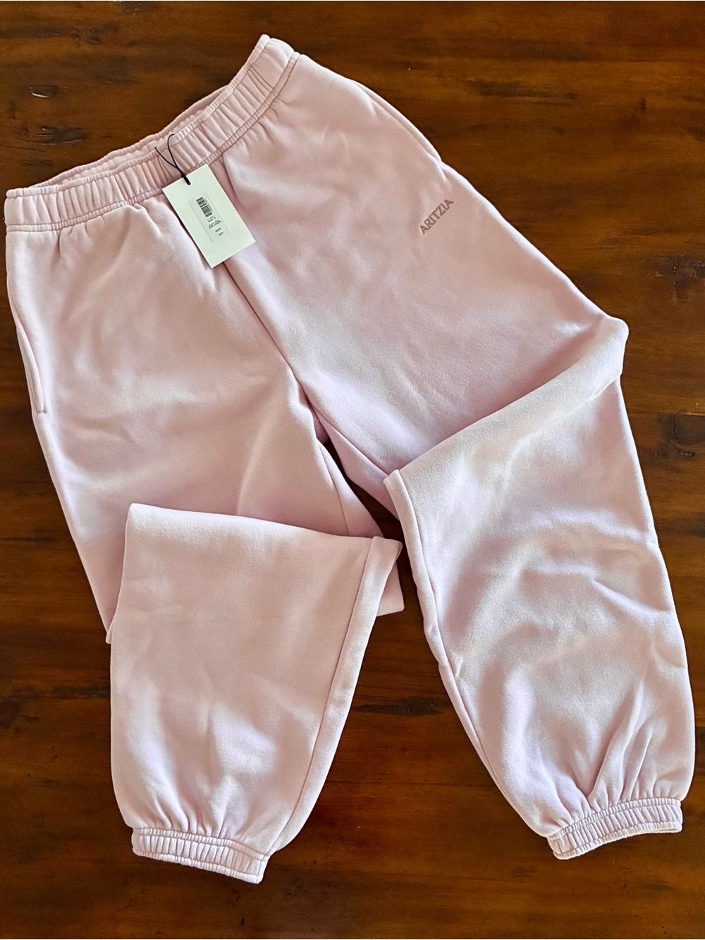 Aritzia Light Pink Women's Fleece Joggers